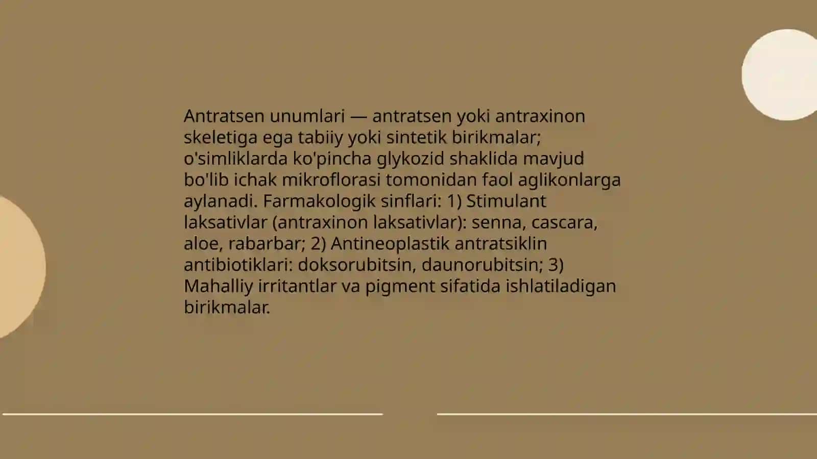 Antratsen unumlari 3