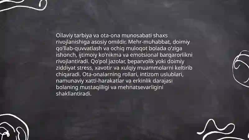 Shaxs rivojlanishiga ta'sir etuvchi omillar 3