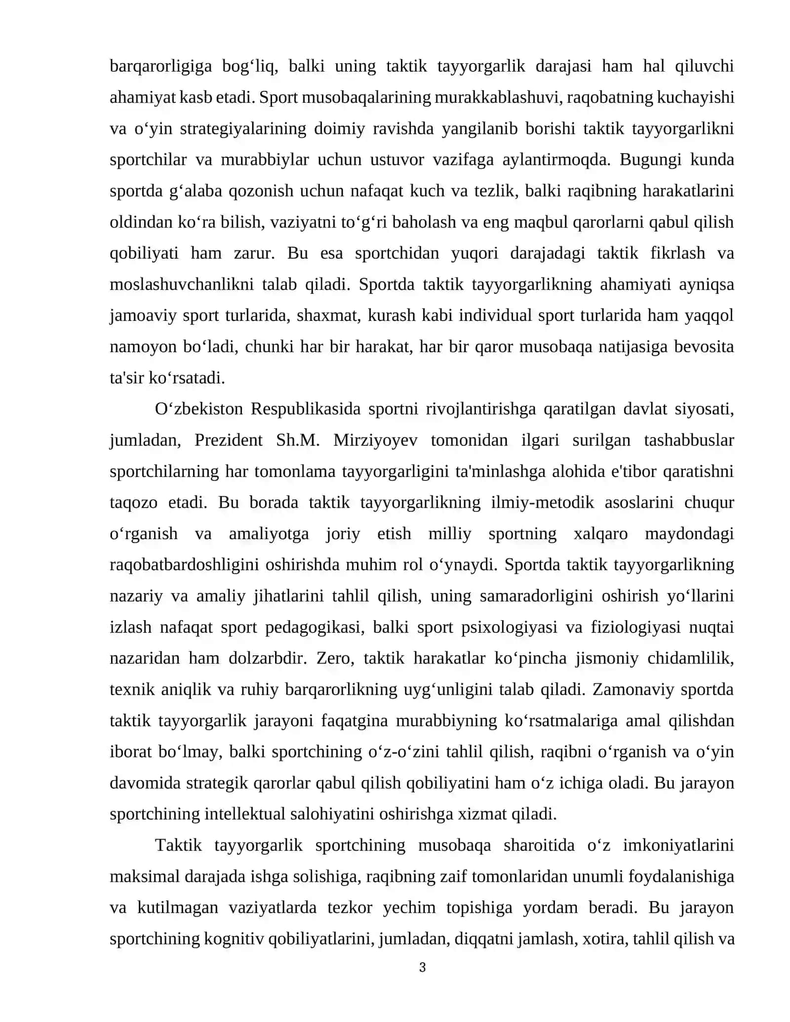 Sportda taktik tayyorgarlik 3