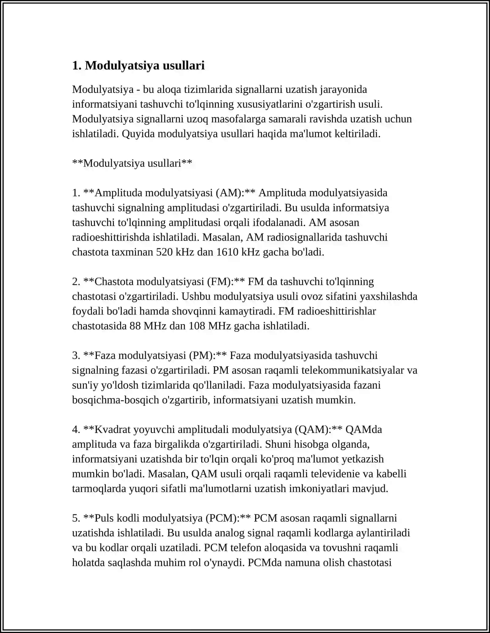 YUQORI CHASTATALI SIGNALARNI UZATISH USULLARI 3