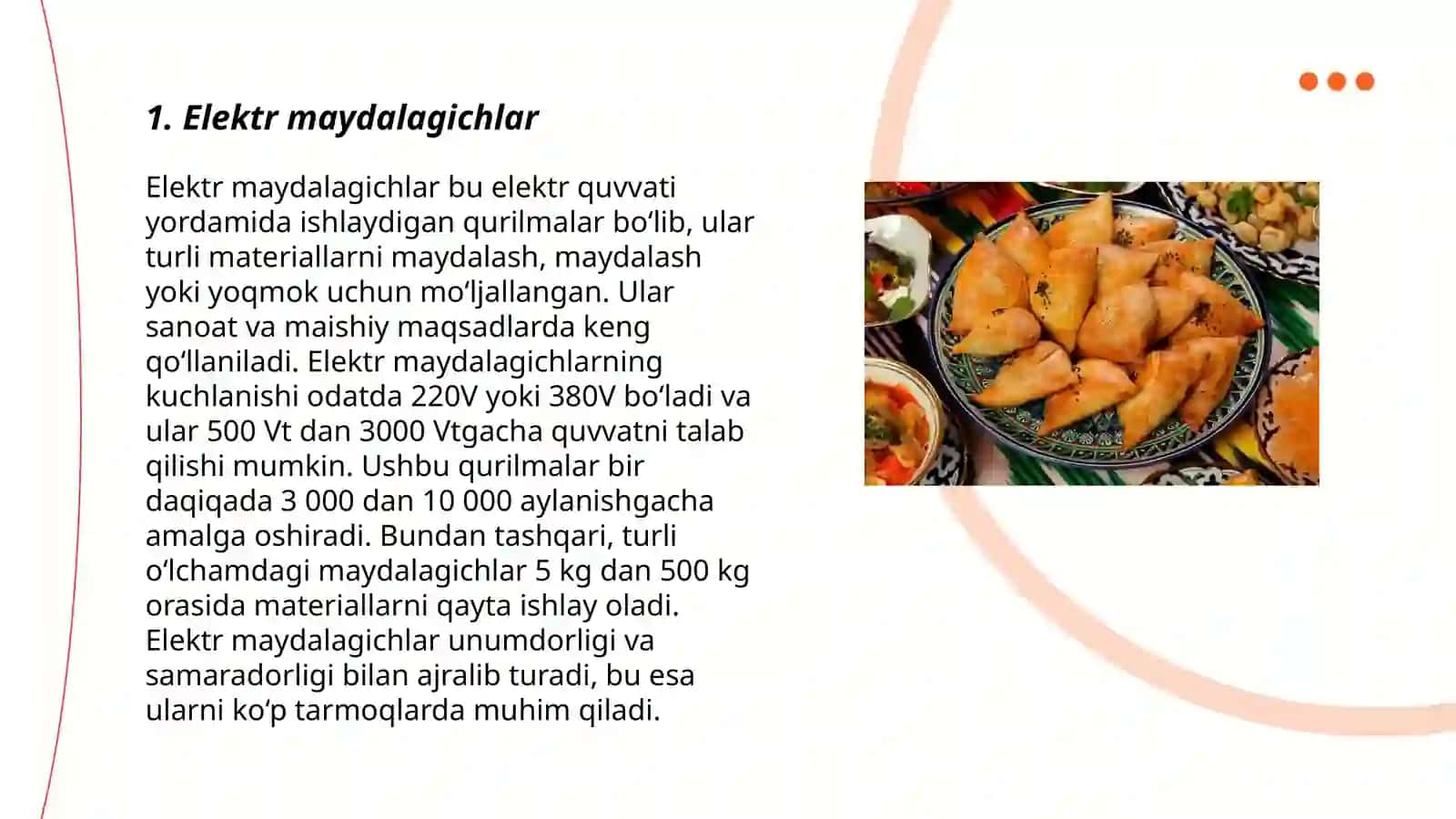 Maydalagichlarning turlari 3