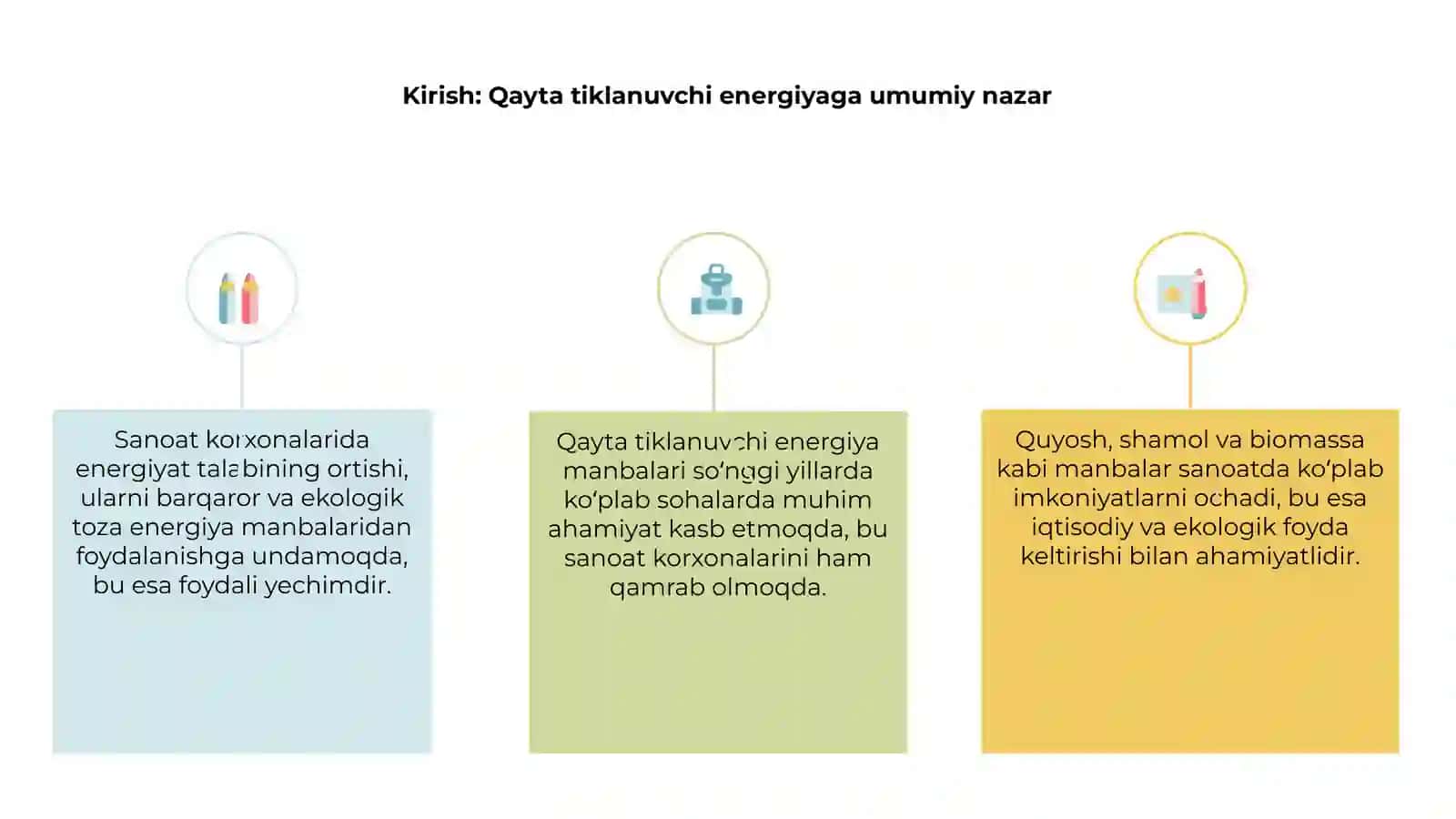 Qayta tiklanuvch energiya manbalaridan foydalanish imkoniyatlari 3