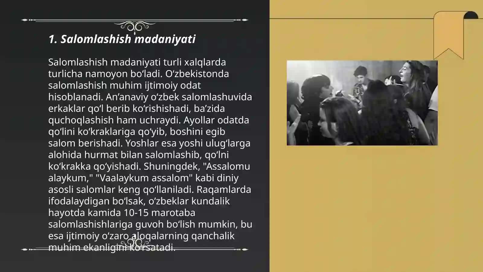 Salomlashish madaniyati 3