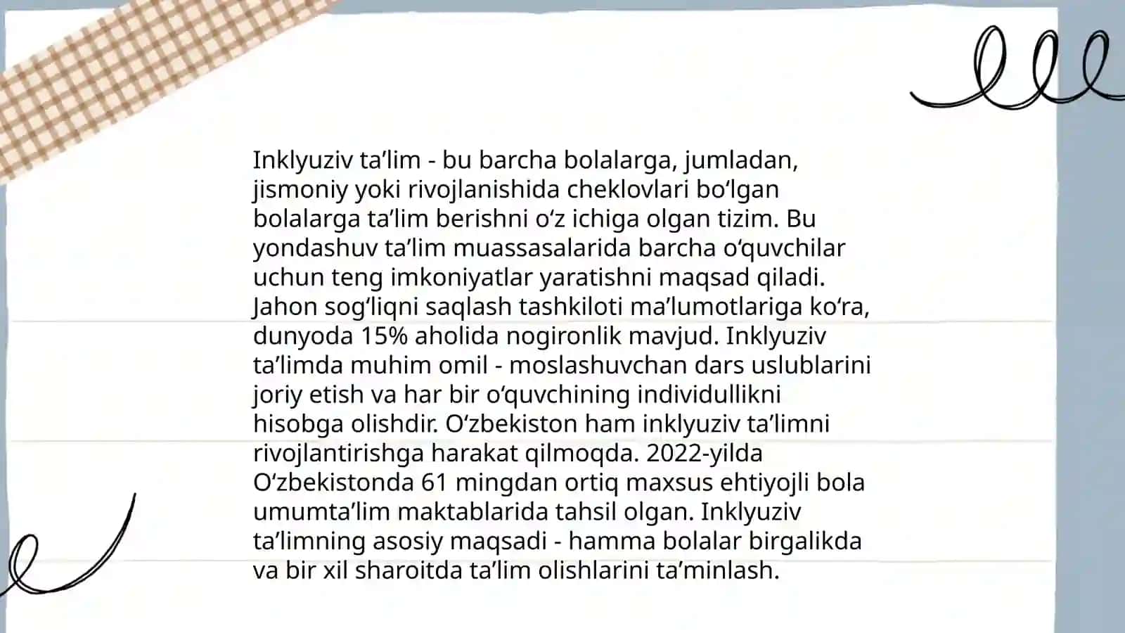 Inklyuziv taʼlimga jalb qilish bosqichlari 3