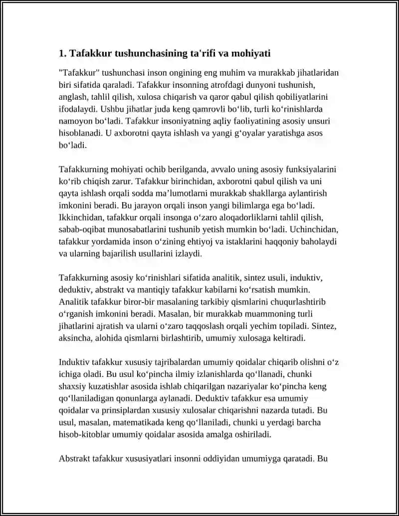 TAFAKKUR TUSHUNCHASI 3