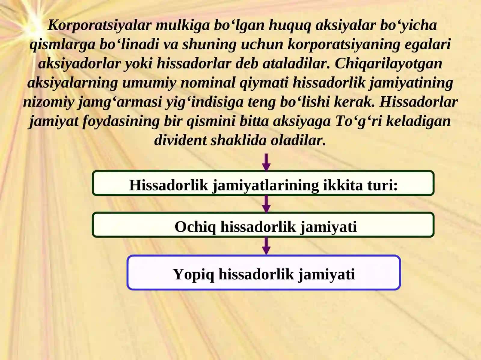 Hissadorlik jamiyatini tashkil etish va uning vazifalari 3