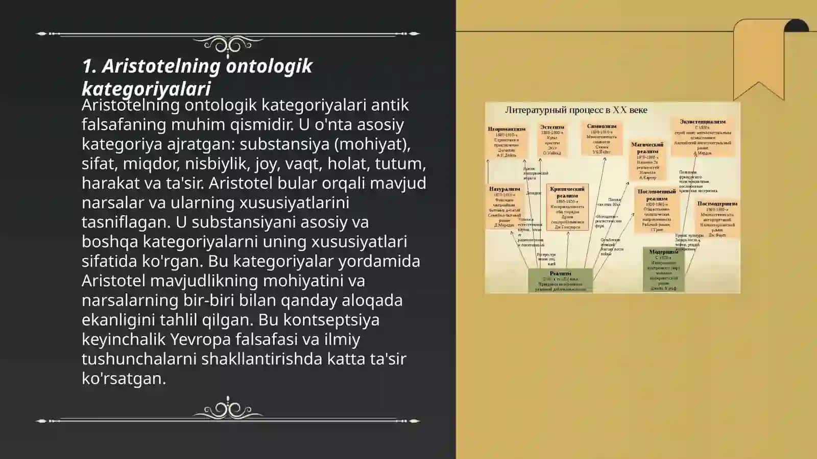 Aristotel ta'snifi 3