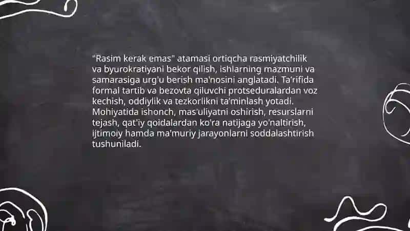 Rasim kerak emas: taʼrif va mohiyati 3