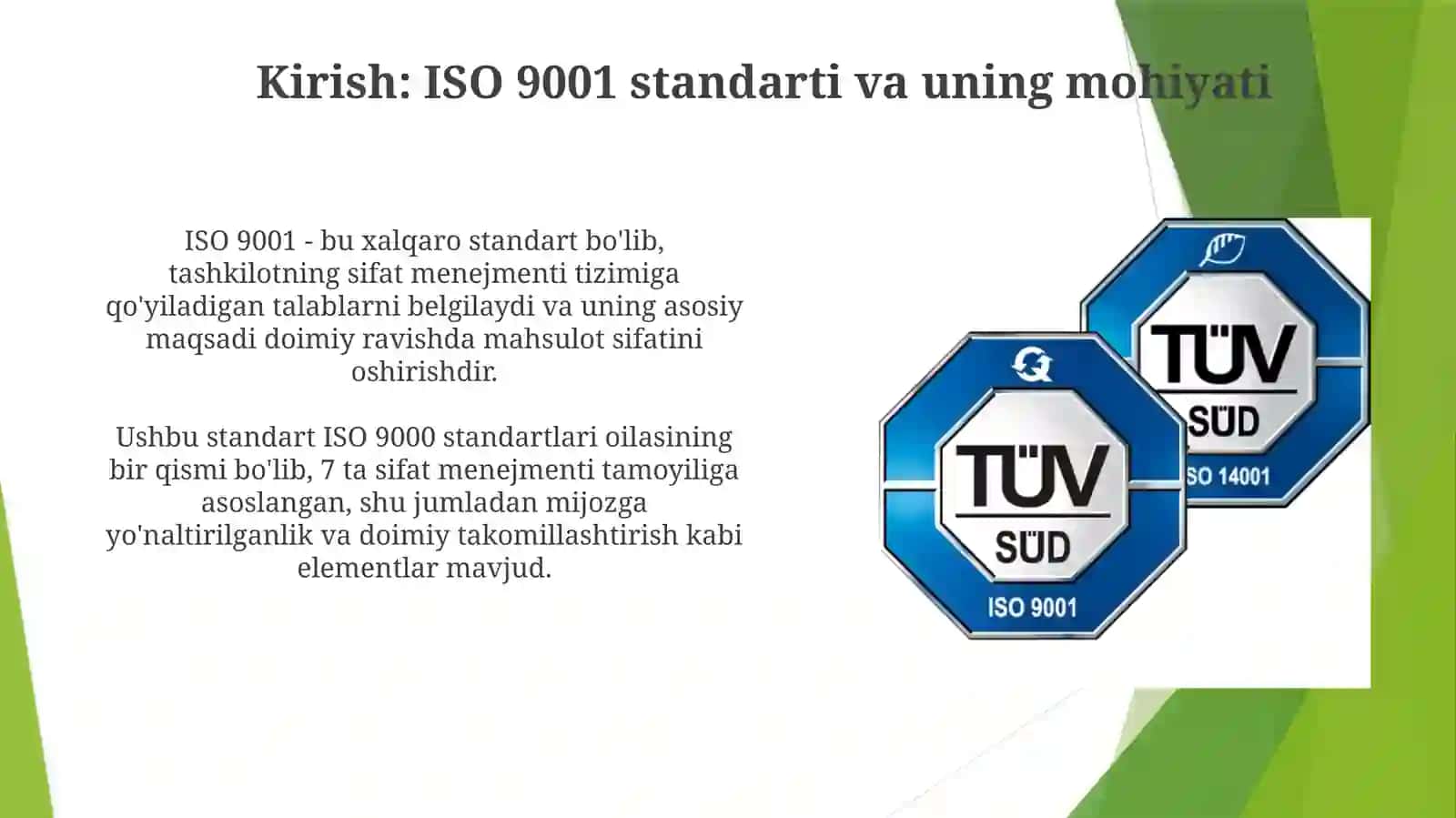 ISO 9001 ning energetika sohasida qo‘llanilishi 3