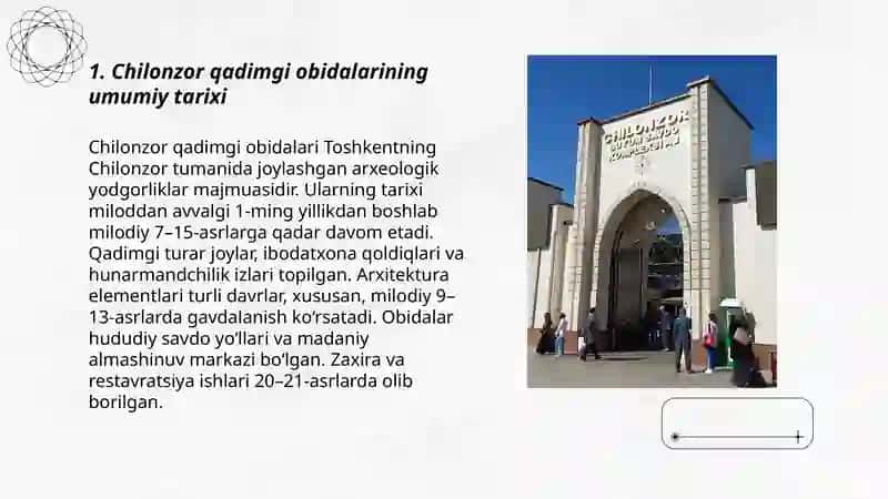Chilonzor qadimgi obidalari 3