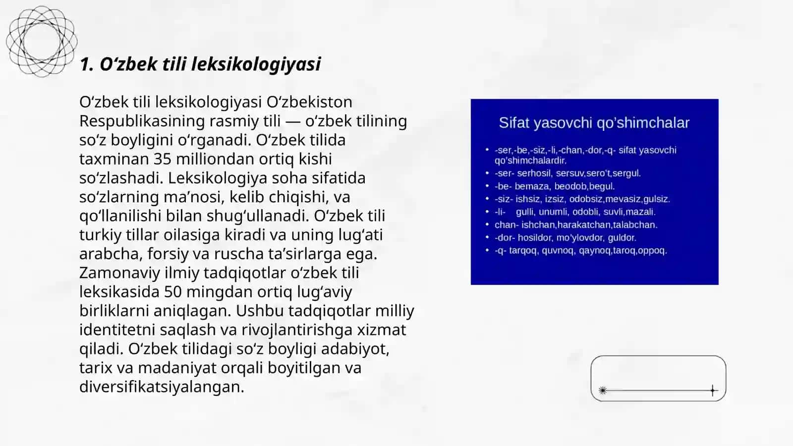 Oʻzbek tili leksikologiyasi 3