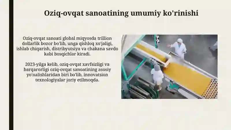Oziq ovqat sano'ati 3