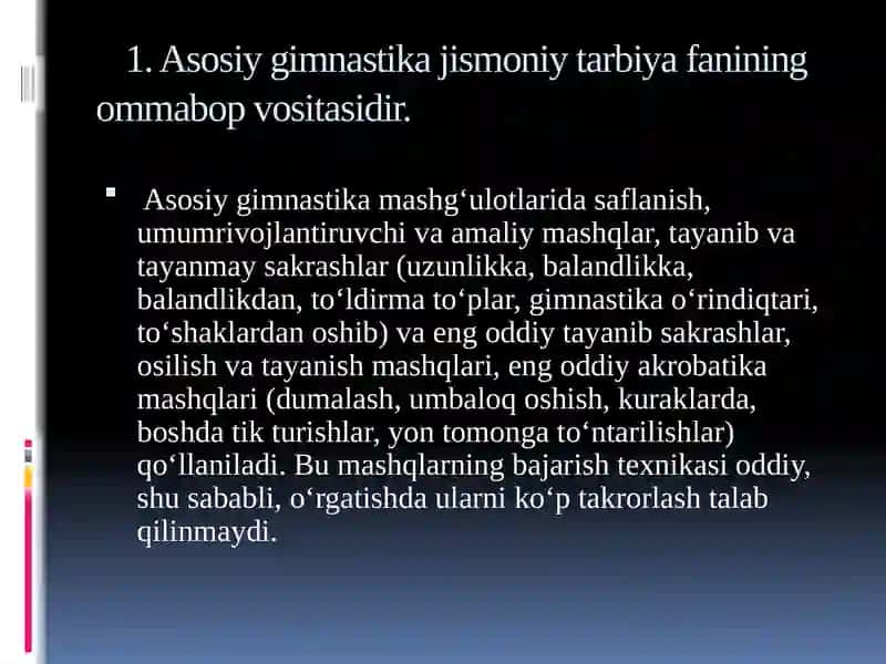 Gimnastikaning sog‘lomlashtiruvchi turlari 3