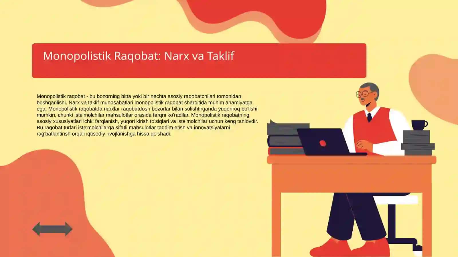 Monopolistik raqobatlashgan bozor muvozanati 3