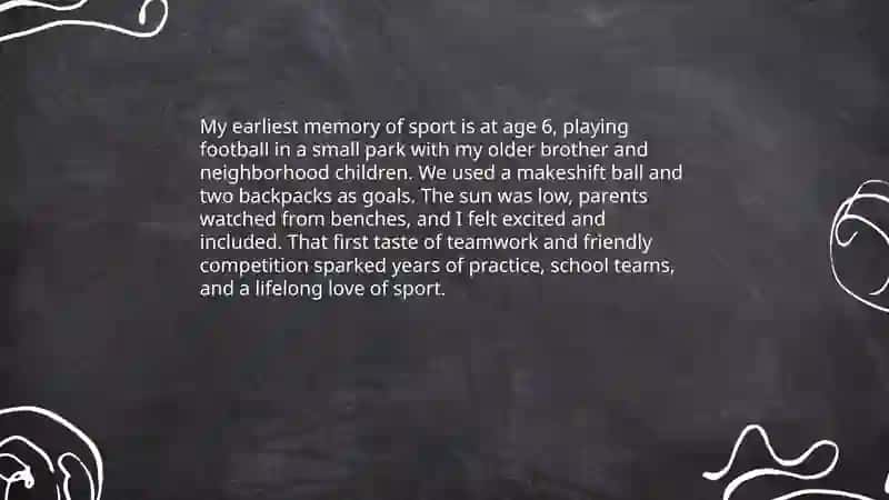 Sport in my life 3