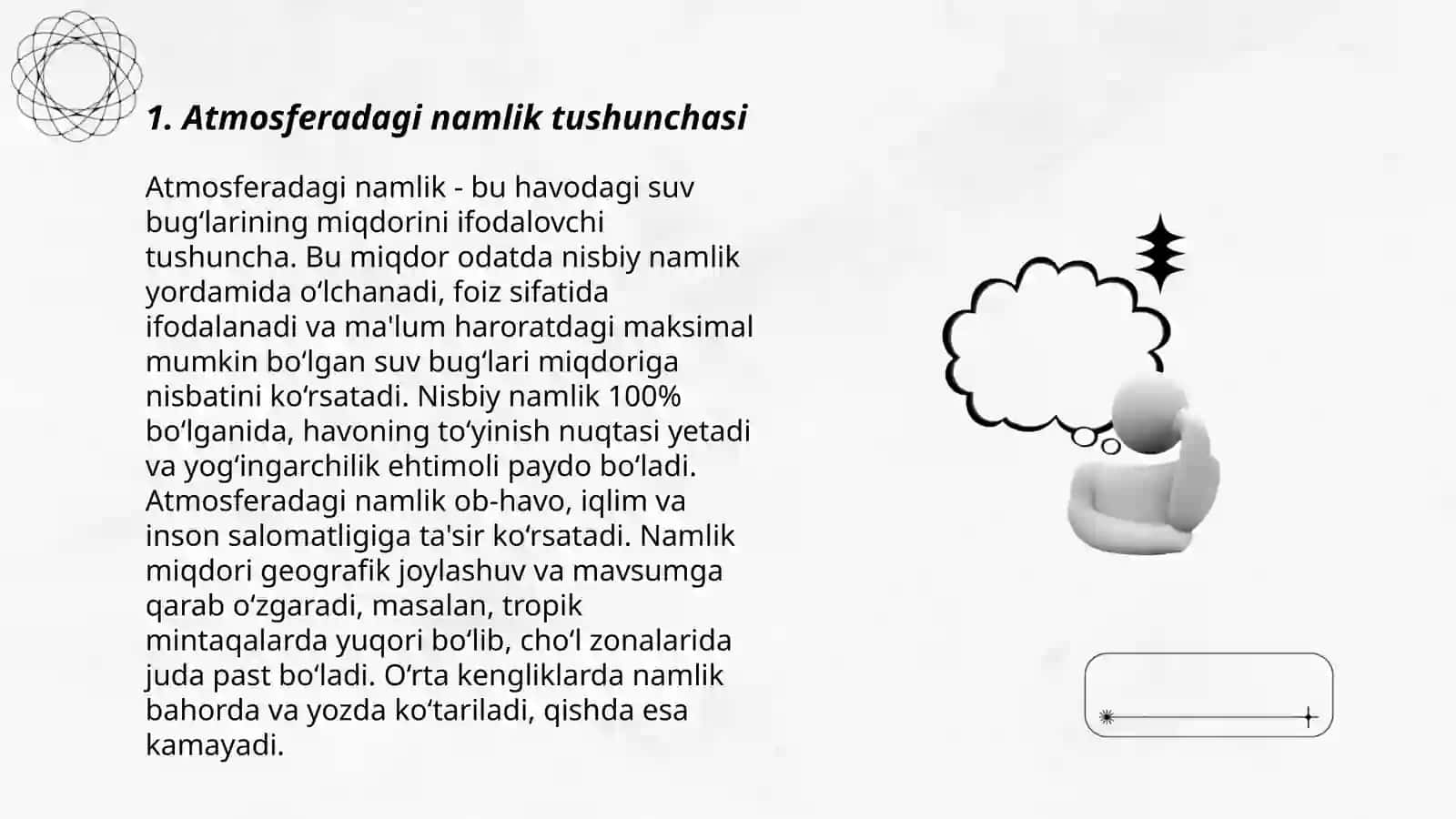 Atmosferada namlikning aylanishi 3