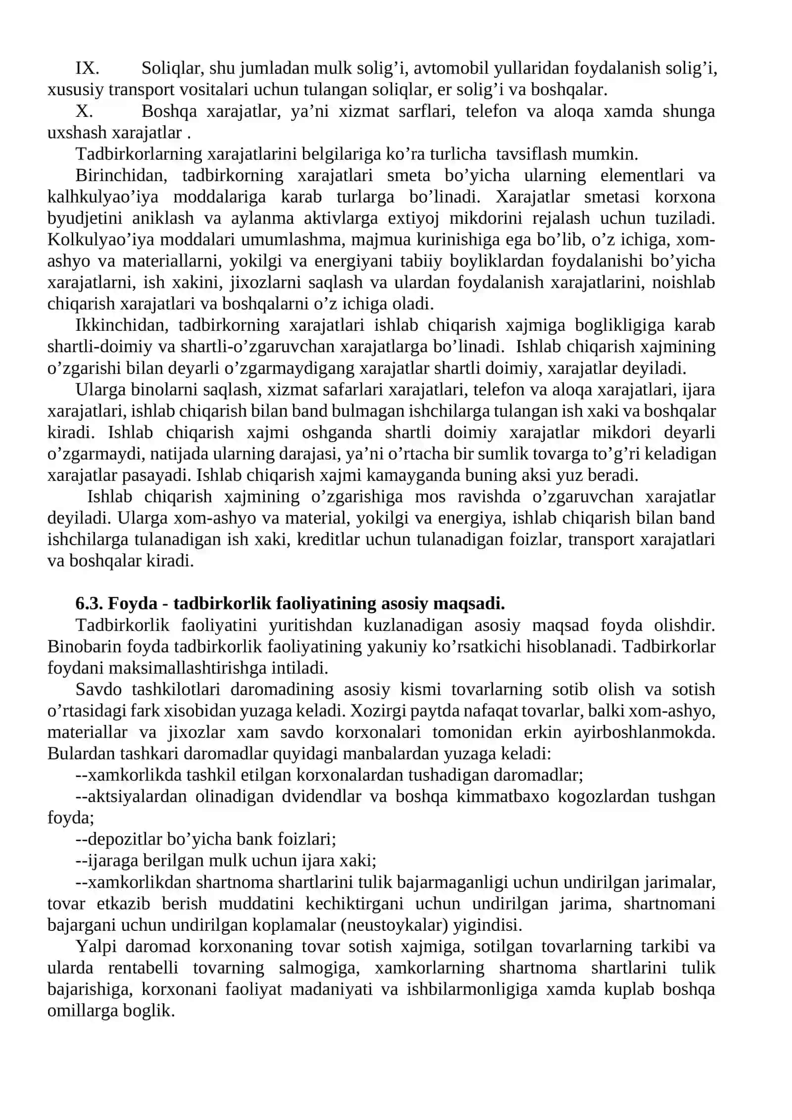 Tadbirkorlik faoliyatini tahlil etish 3