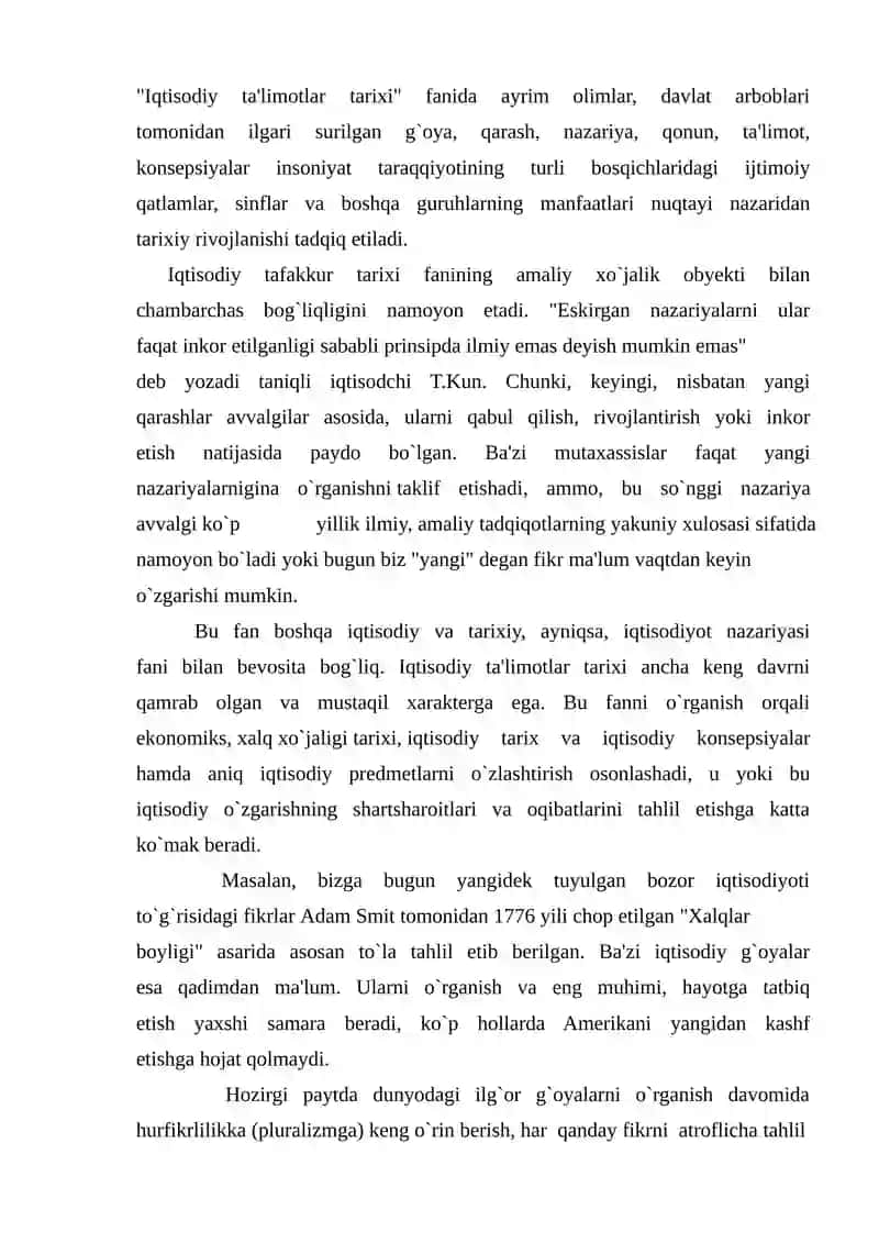 Iqtisodiy ta'limotlar tarixi 3
