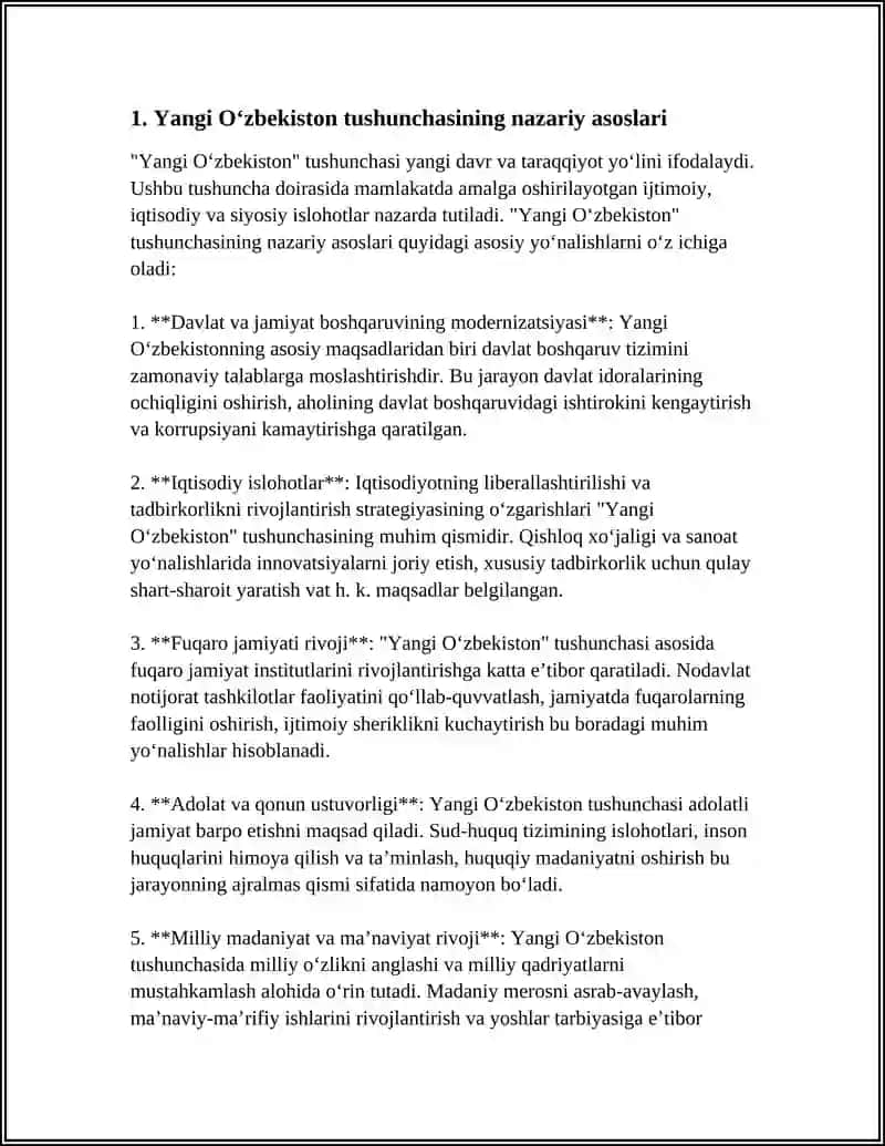 "YANGI OʻZBEKISTON" TUSHUNCHASI 3