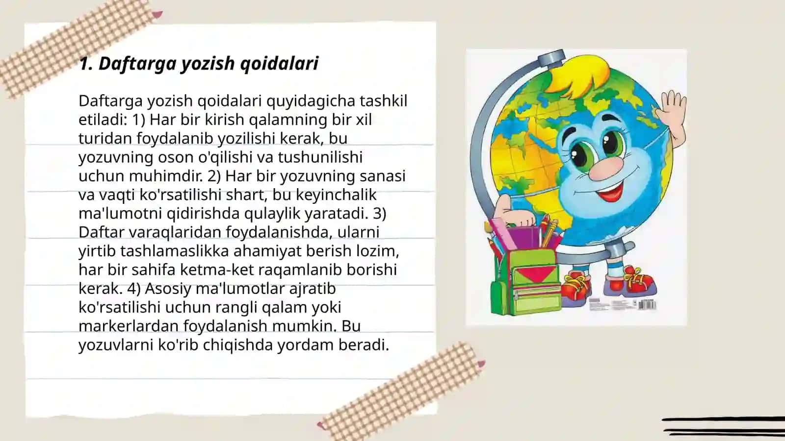 Husnixat o’qitish metodikasi fanidan taqdimoti 3