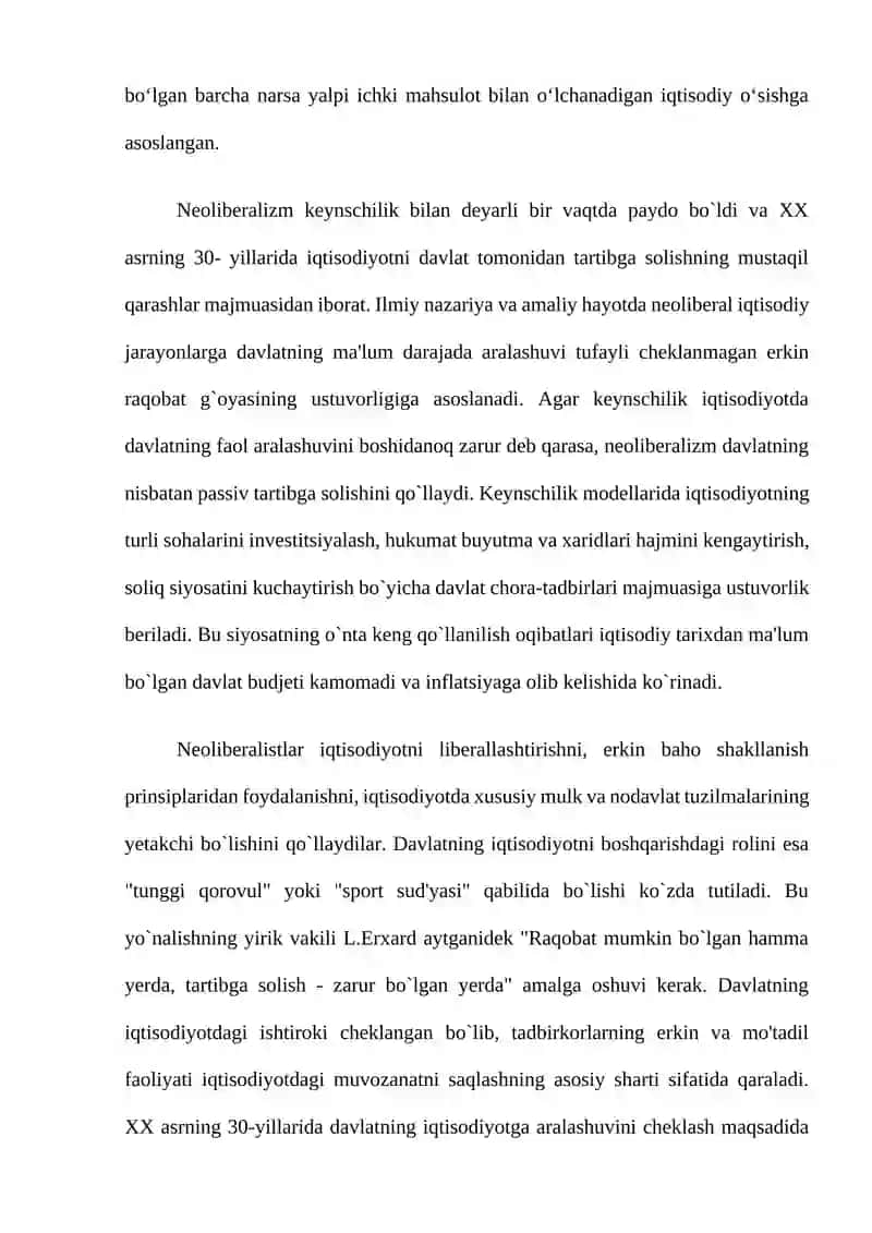 Neoliberalizmning mohiyati va ahamiyati 3