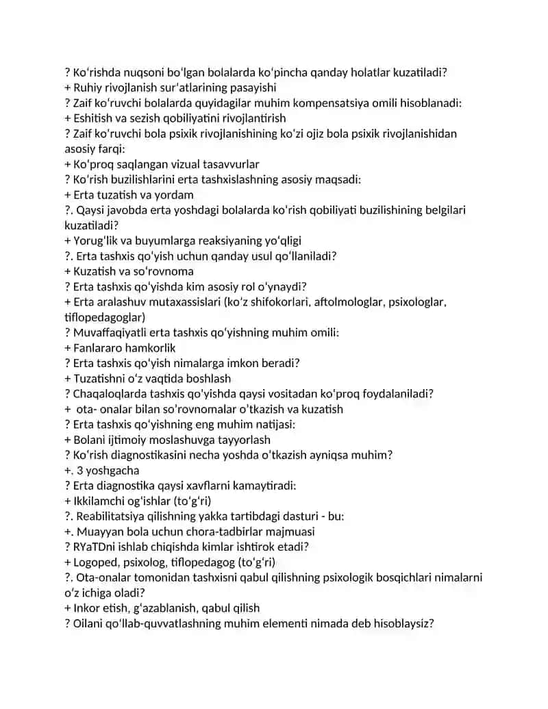 Reabilitatsiya savol javob 3