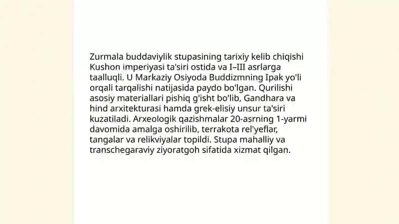 Zurmala buddaviylik stupasi 3