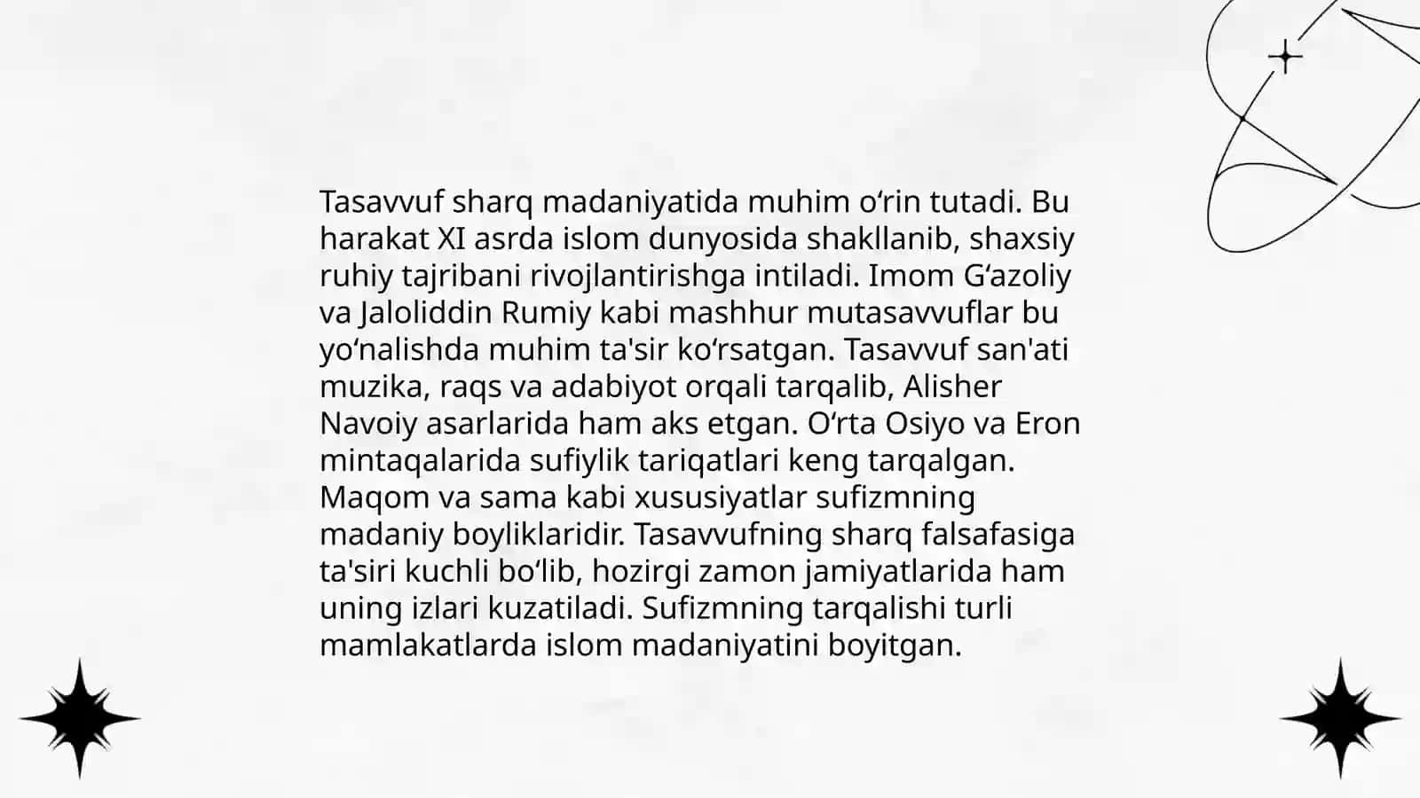 Tasavvuf talimotining sharq madaniyati 3