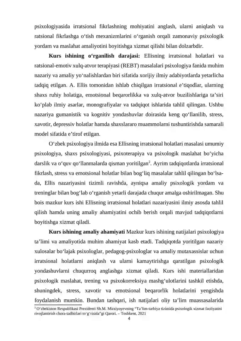 ELLISNING IRRATSIONAL HOLATLARI 3