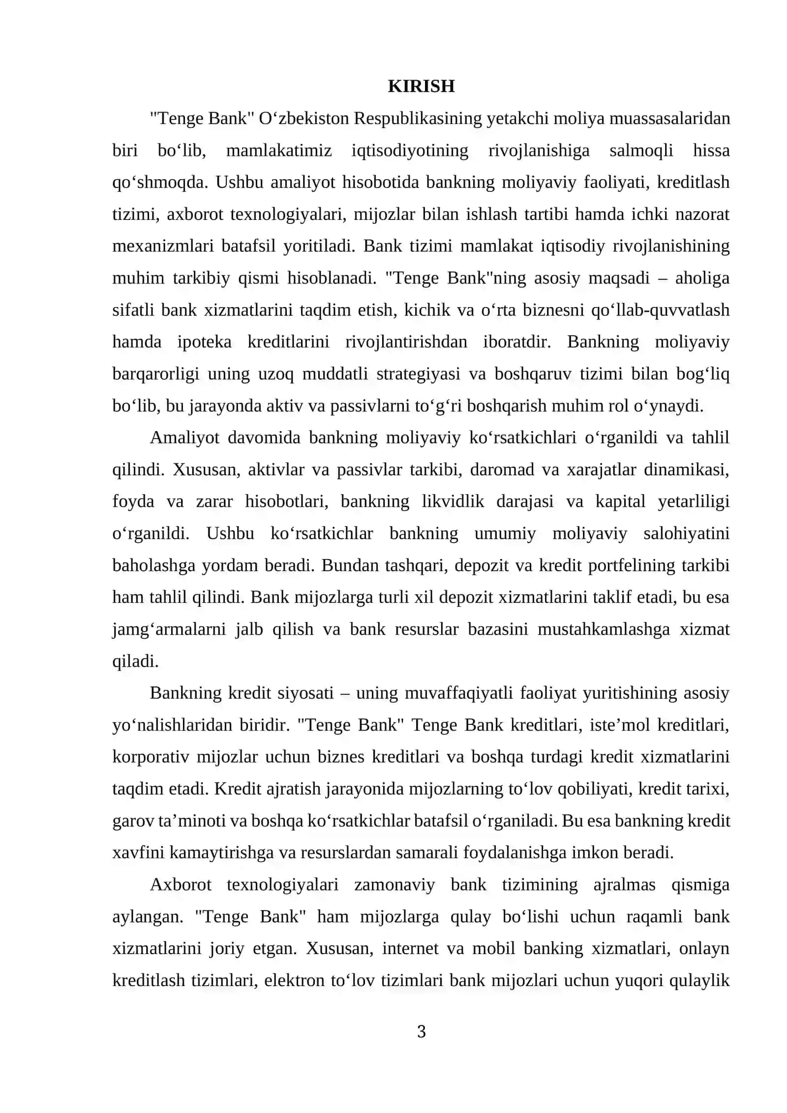 Tenge Bank amaliyot hisoboti 3