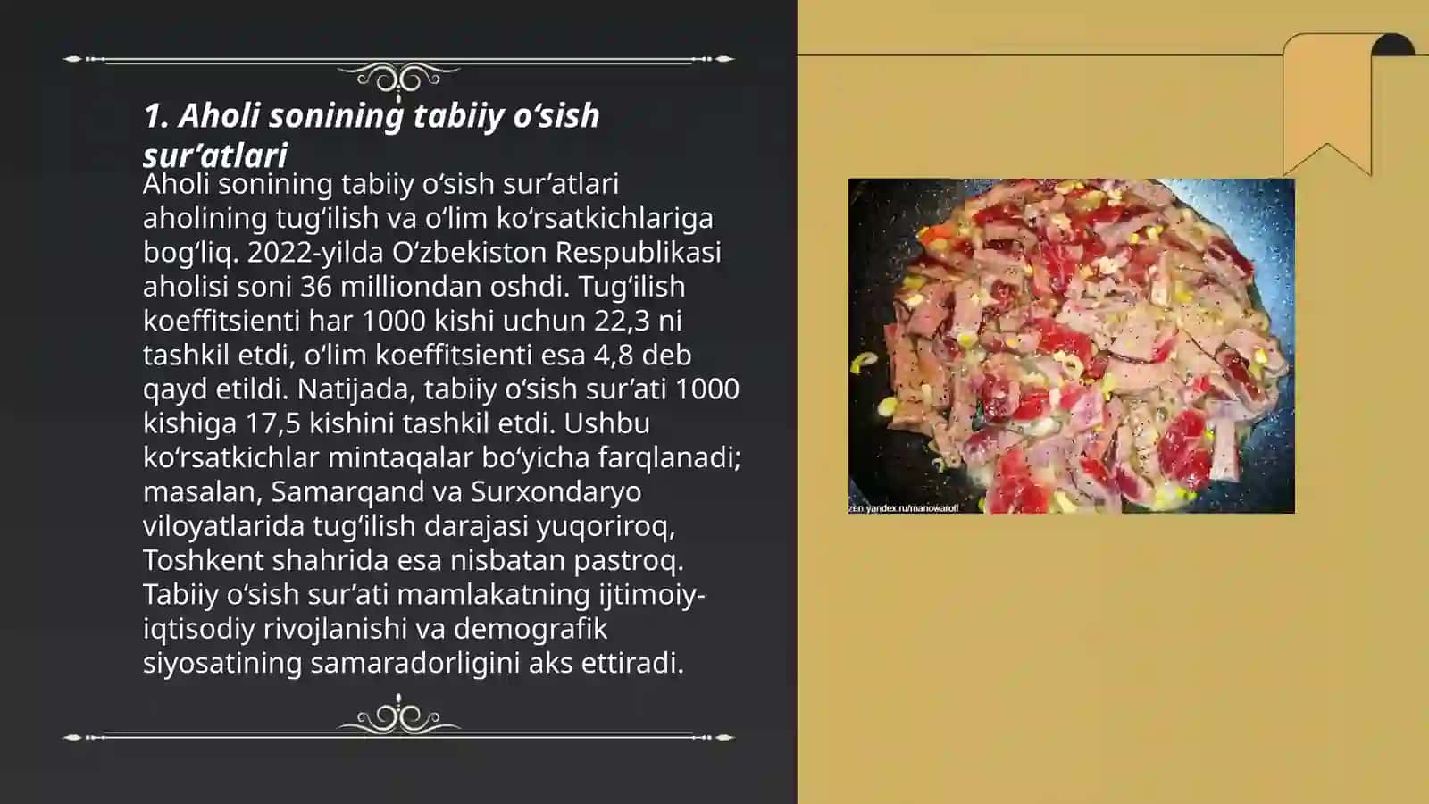 Aholi takror barpo boʻlishi 3