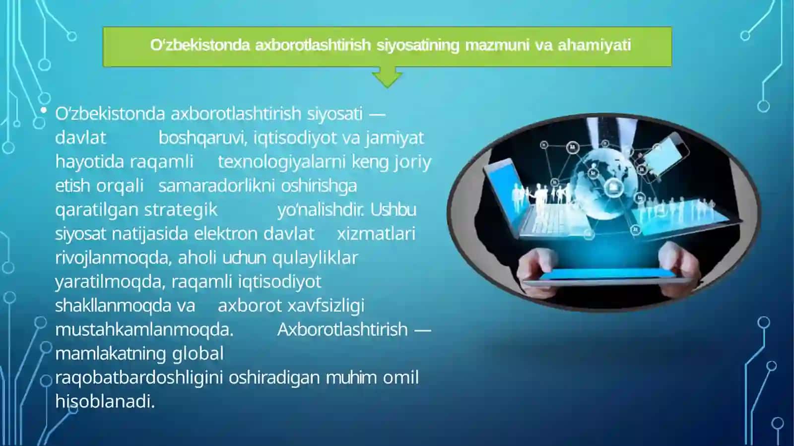 O'zbekistonda axborotlashtirish siyosati 3