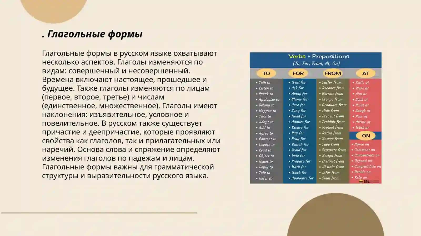 Глагольные формы 3