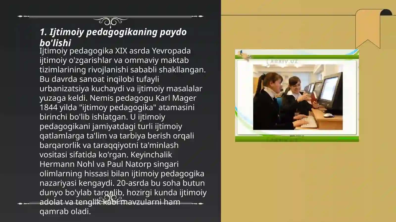 Ijtimoiy pedagogikaning rivojlanish tarixi 3