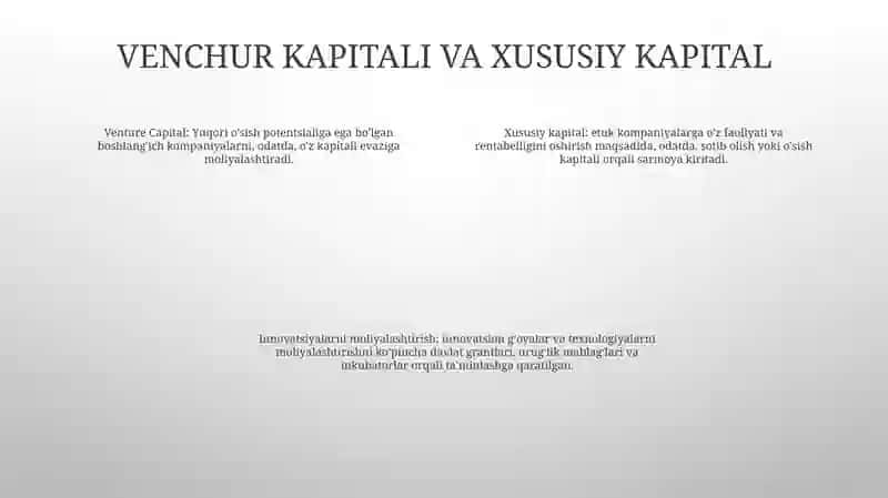 Innovatsiyalarni Moliyalashtirish 3