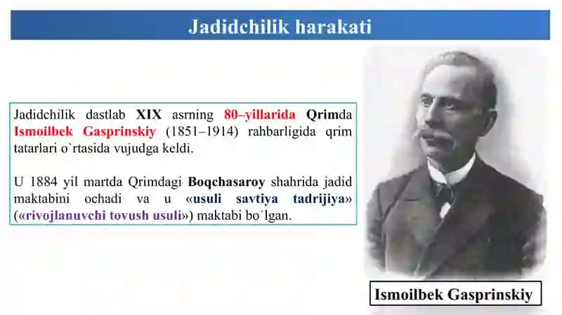 jadidchilik harakatining vujudga kelishi 3