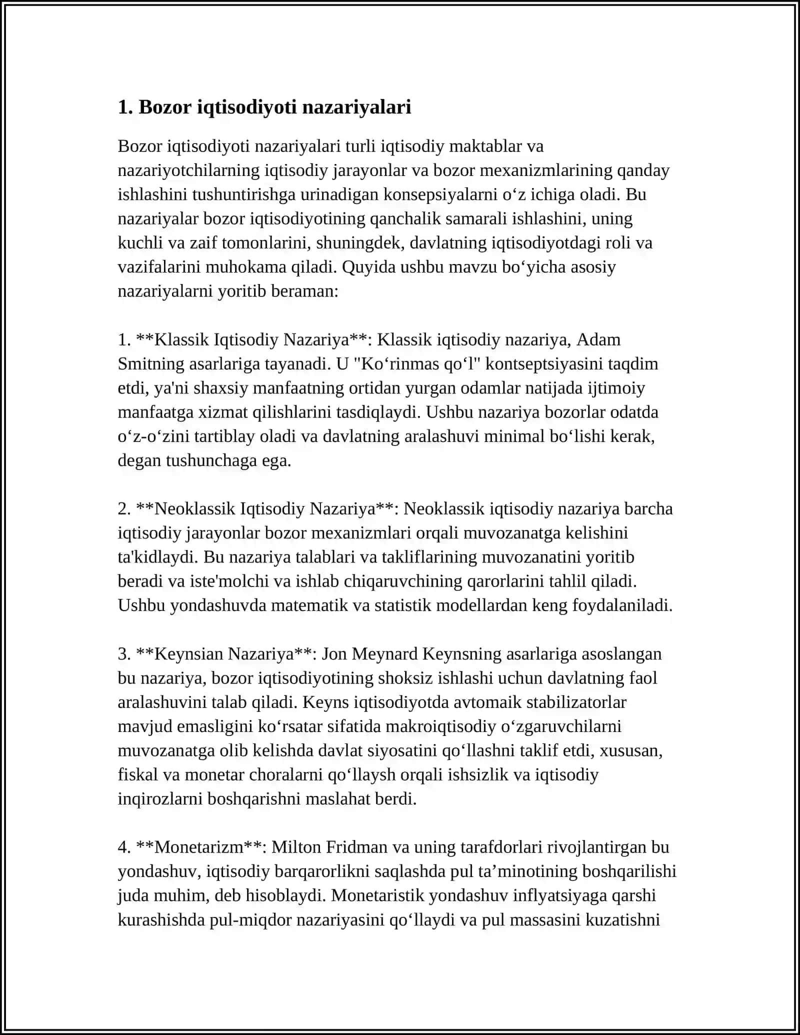 JAHON XÕJALIK TOGRISIDAGI IQTISODIY GOYALAR 3