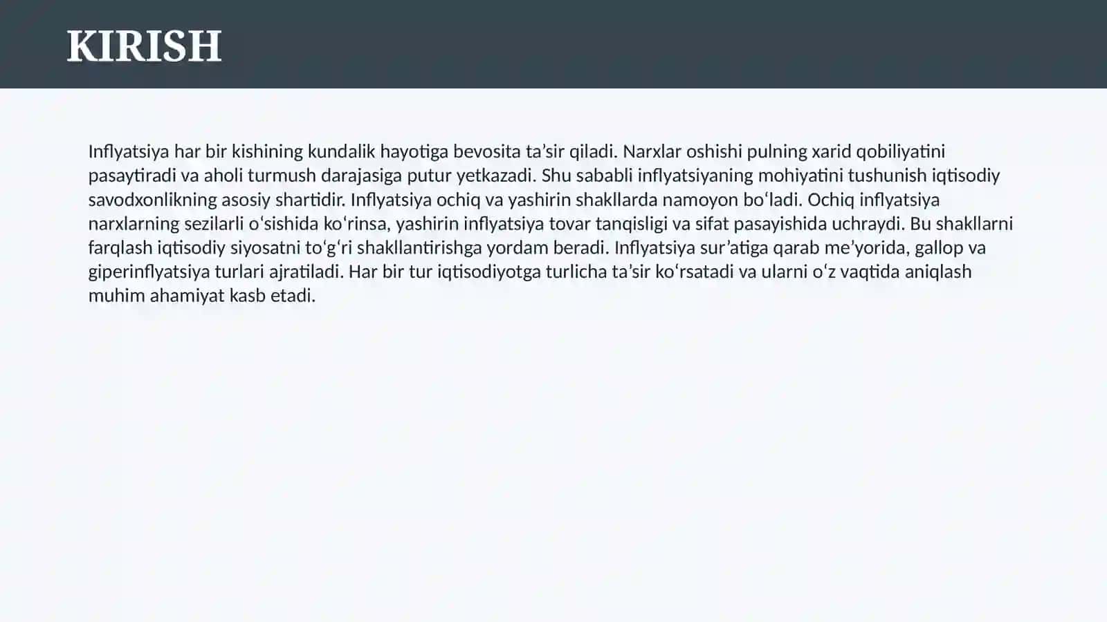 INFLYATSIYANING MOHIYATI VA SHAKLLARI 3
