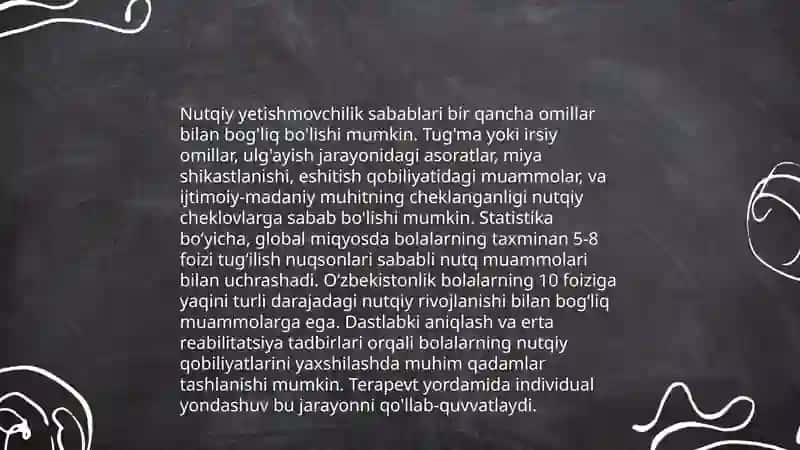 Nutqiy Yetishmovchilik Sabablari 3