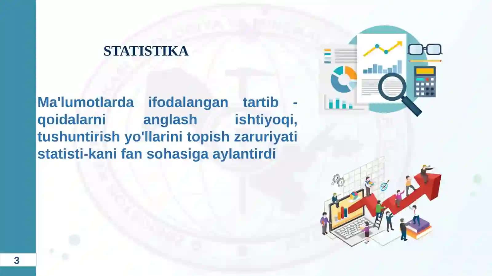 STATISTIKA FANINING PREDMETI VA USLUBI 3