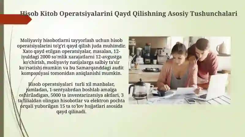 Hisob -kitob schoti bo`yicha muomalalar hisobi 3