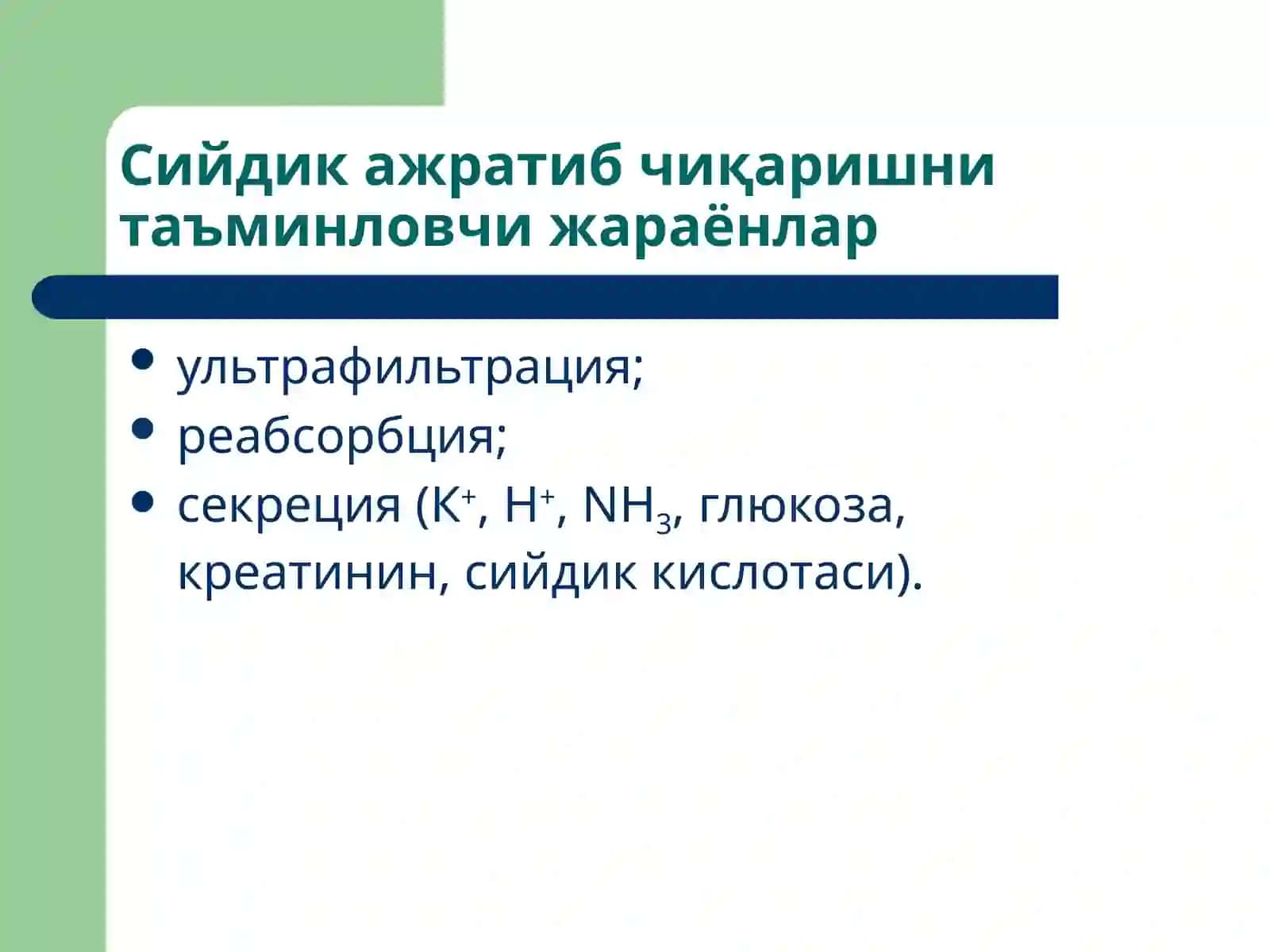 Буйраклар патофизиологияси 3