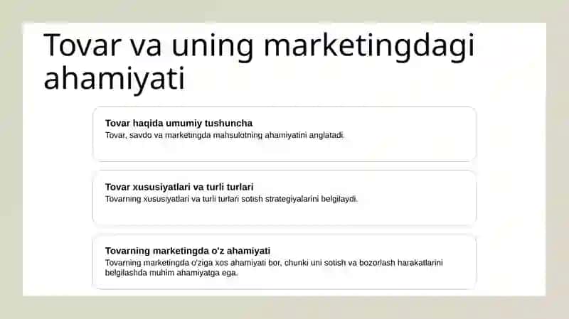 Marketing va Tovar 3