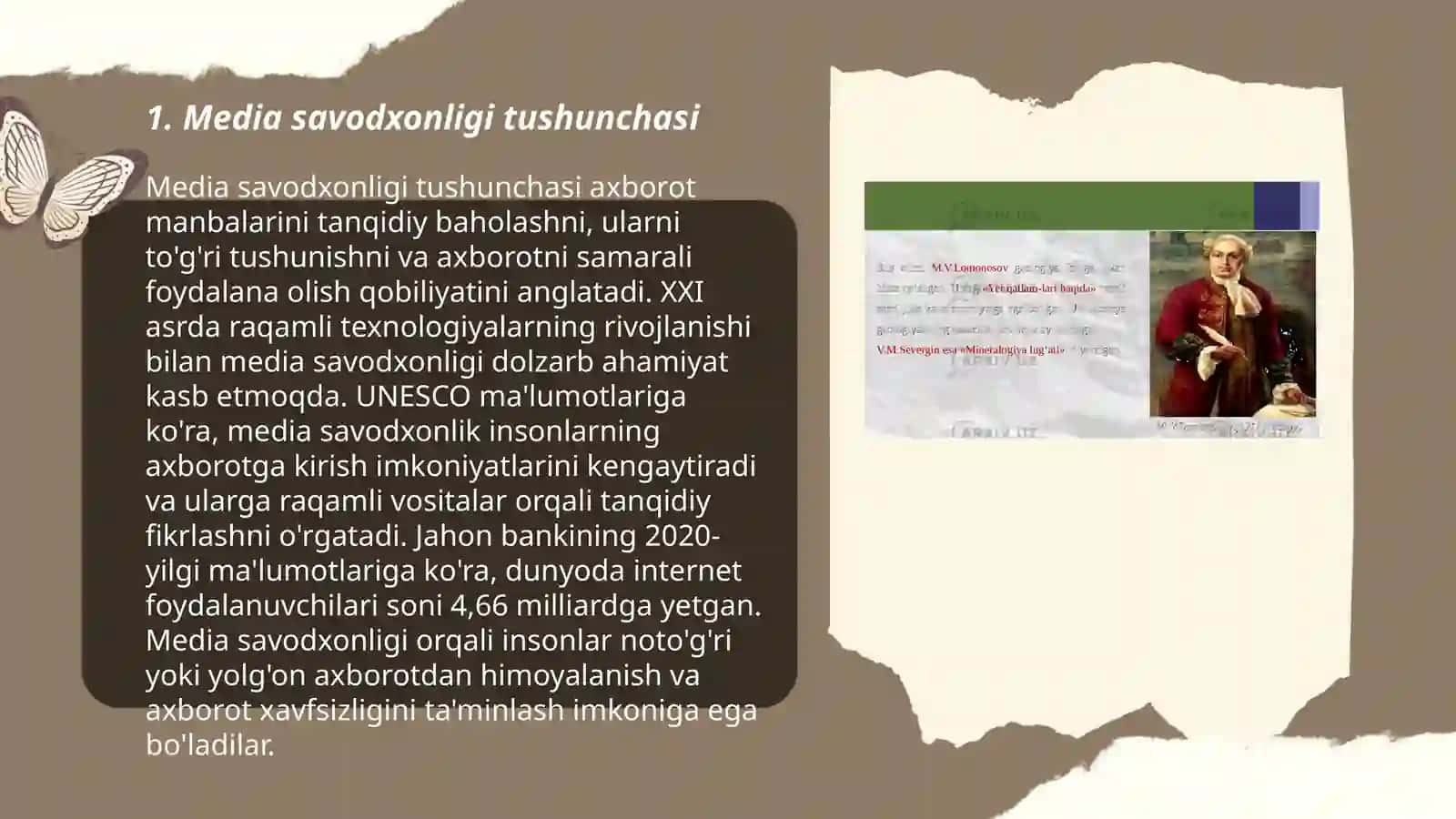Media savodxonligi va axborot madaniyati fanining predmeti va jamiyatdagi oʻrni 3