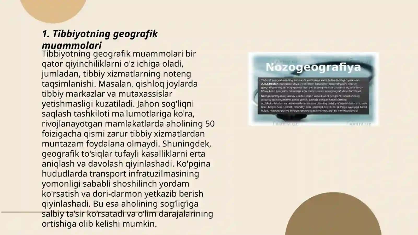Tibbiyot geografiyasi 3
