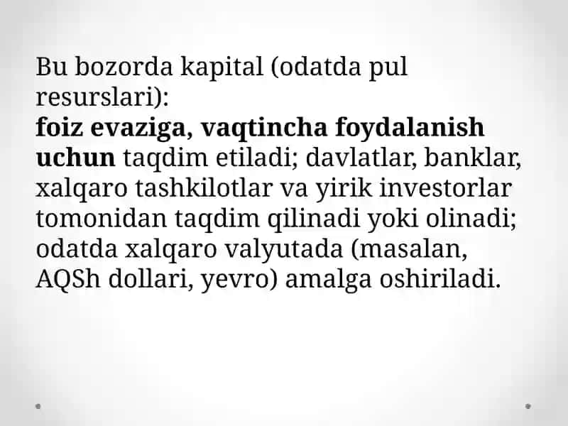 Xalqaro ssuda kapitallari bozori 3