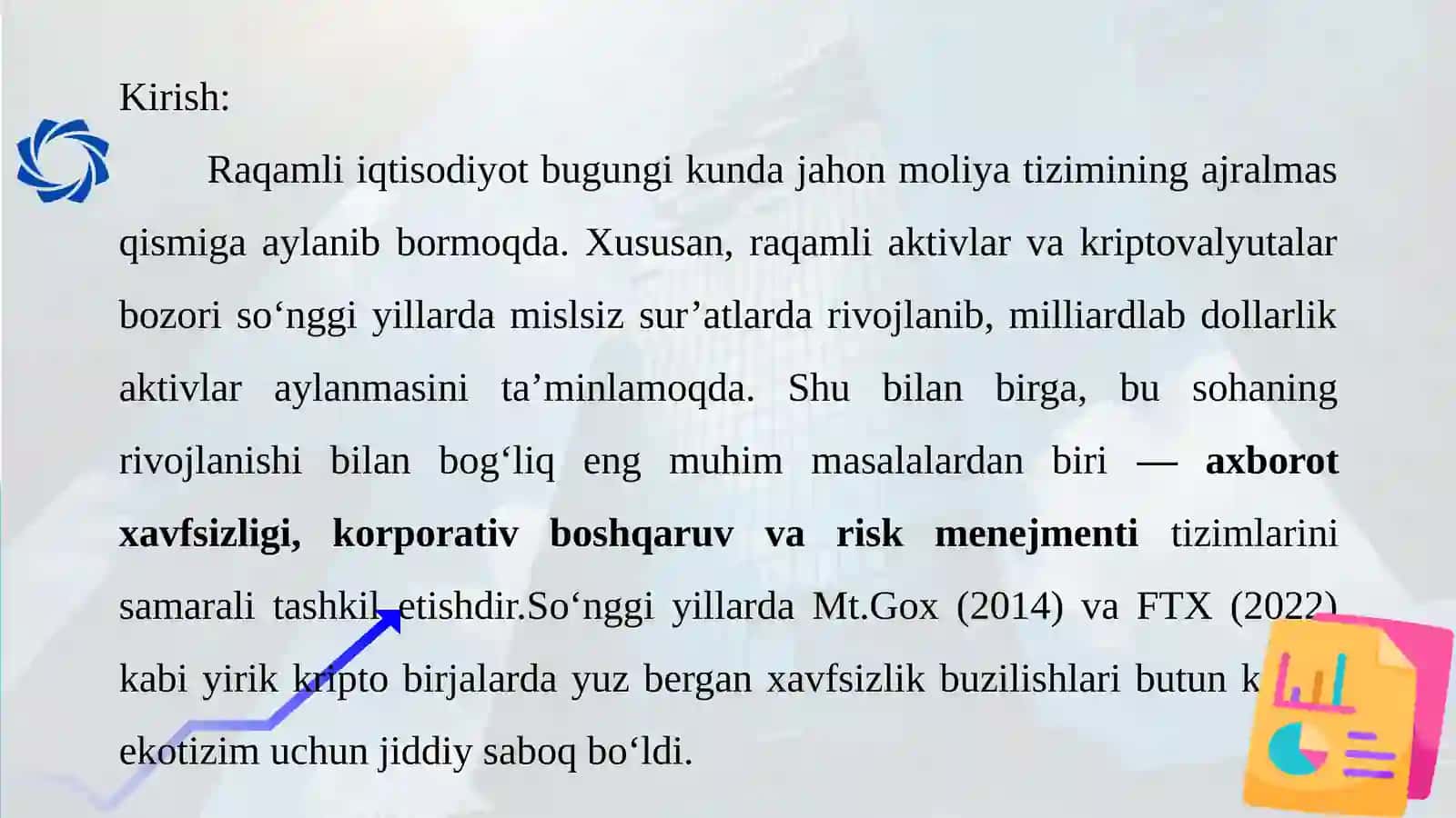 Raqamli moliya fanidan taqdimot 3