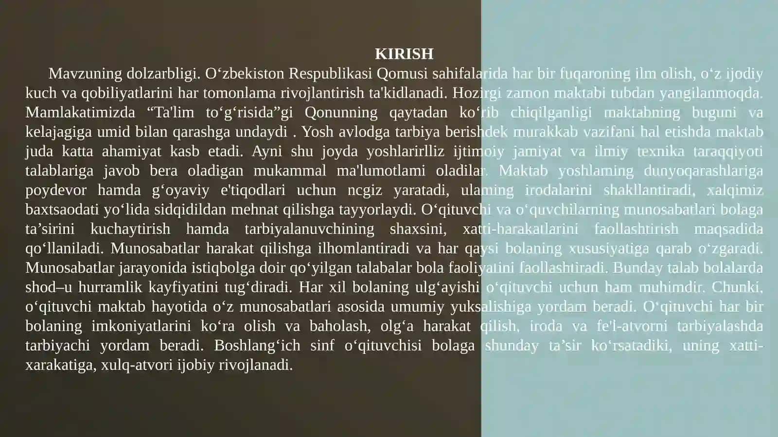 MEHNAT TARBIYASI 3