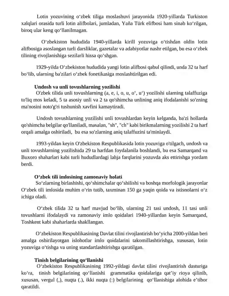 Oʻzbek tilidagi yozuv turlari taraqqiyoti 3