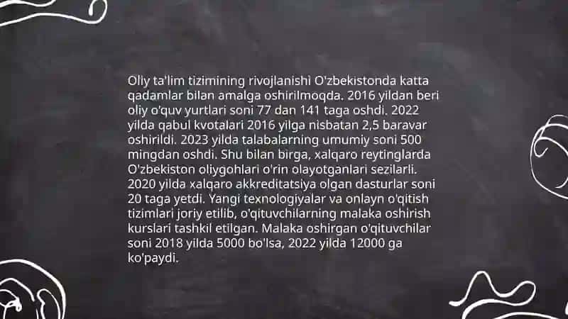 Oliy ta'lim va Bolon jarayonlari 3